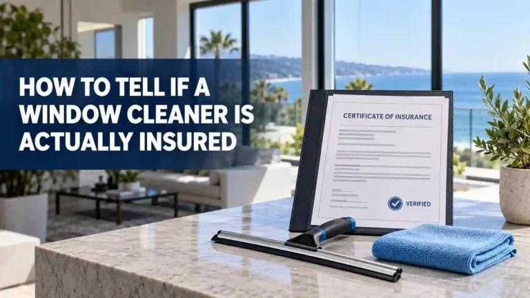 How to Tell If a Window Cleaner Is Actually Insured