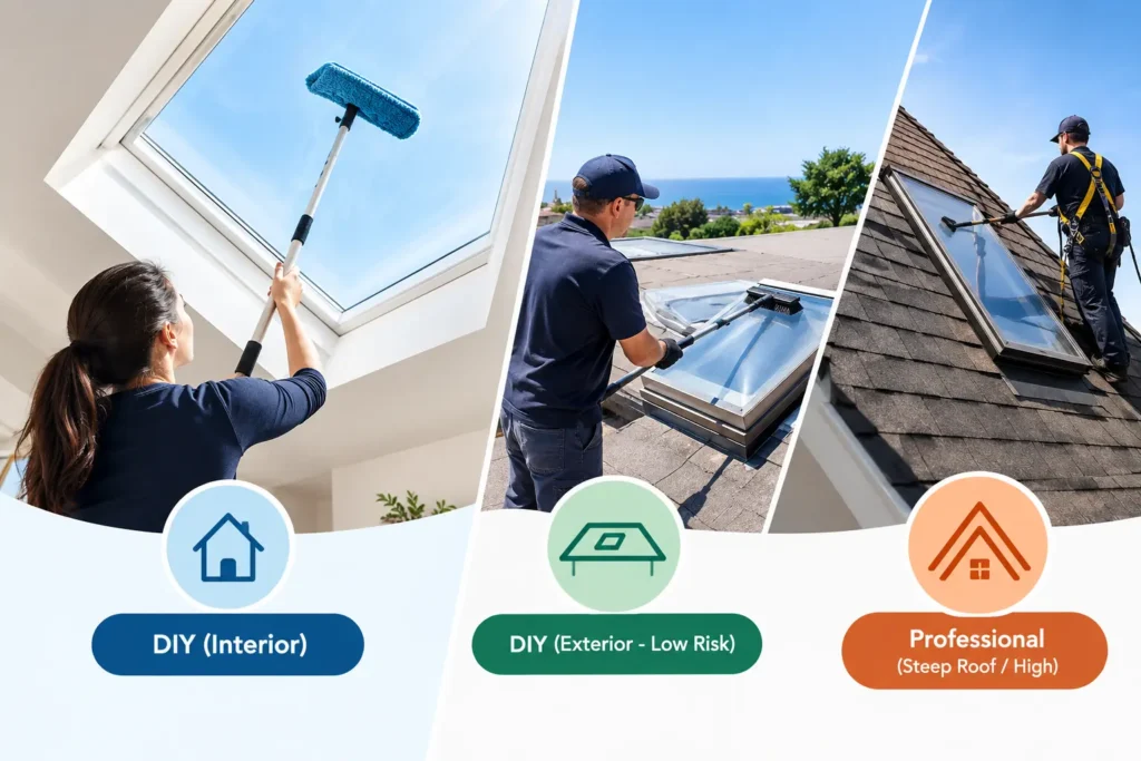 skylight cleaning san clemente ca